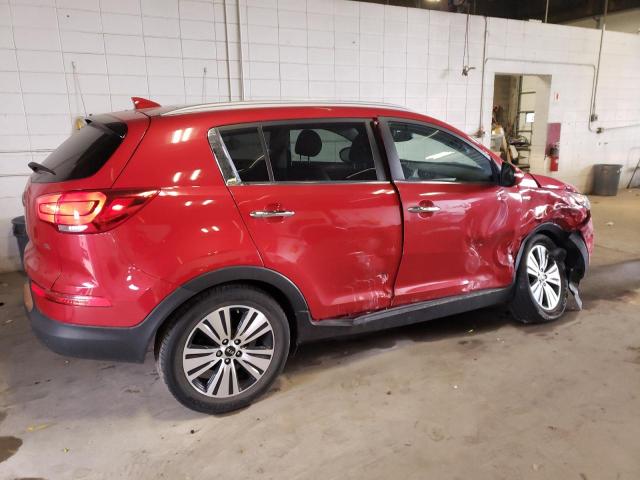 KNDPCCAC2E7645571 - 2014 KIA SPORTAGE EX RED photo 3