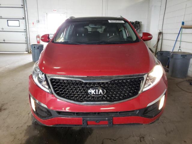 KNDPCCAC2E7645571 - 2014 KIA SPORTAGE EX RED photo 5