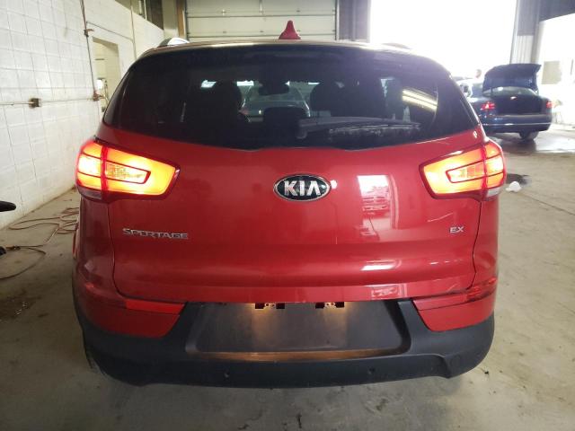 KNDPCCAC2E7645571 - 2014 KIA SPORTAGE EX RED photo 6