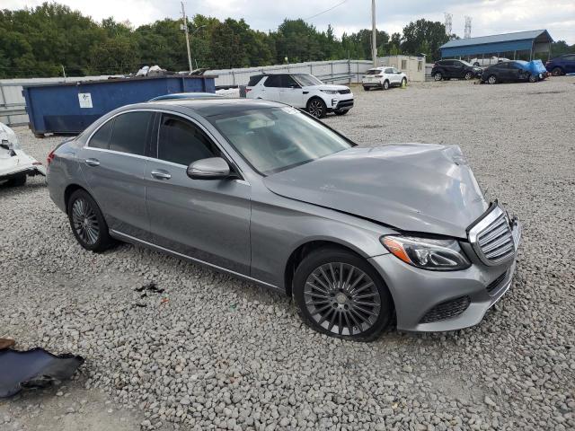 55SWF4KB9GU105404 - 2016 MERCEDES-BENZ C 300 4MATIC SILVER photo 4