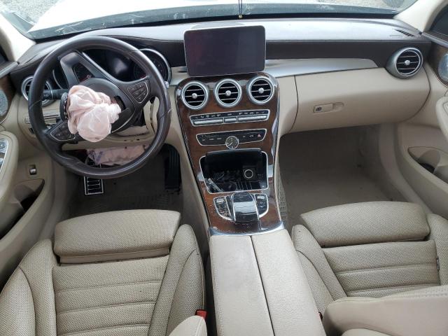 55SWF4KB9GU105404 - 2016 MERCEDES-BENZ C 300 4MATIC SILVER photo 8