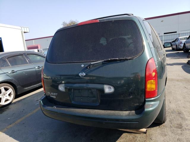 4N2XN11T4YD821912 - 2000 NISSAN QUEST SE GREEN photo 6