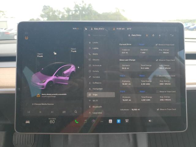 5YJ3E1EA2PF495755 - 2023 TESLA MODEL 3 თეთრი ფოტო 9