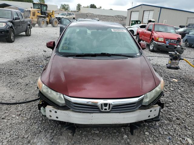 2HGFB2F86CH507001 - 2012 HONDA CIVIC EX BURGUNDY photo 5