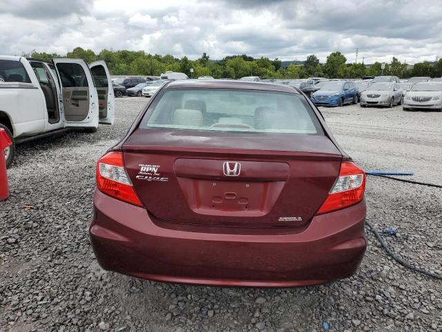 2HGFB2F86CH507001 - 2012 HONDA CIVIC EX BURGUNDY photo 6