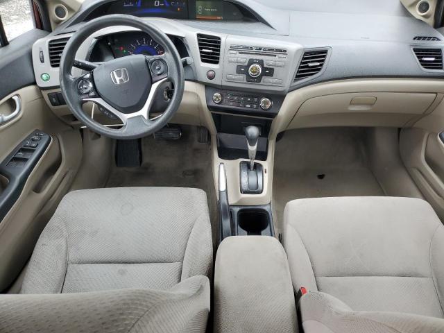 2HGFB2F86CH507001 - 2012 HONDA CIVIC EX BURGUNDY photo 8