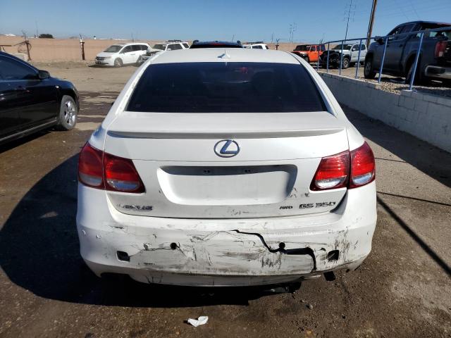 JTHCE96S390022999 - 2009 LEXUS GS 350 WHITE photo 6