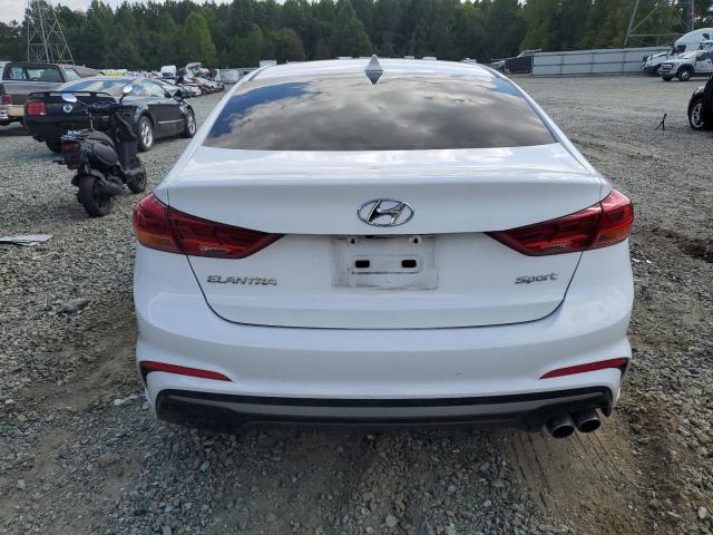 KMHD04LB0JU724573 - 2018 HYUNDAI ELANTRA SPORT WHITE photo 6