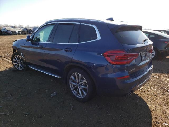 5UXTR9C55KLP88627 - 2019 BMW X3 XDRIVE30I BLUE photo 2