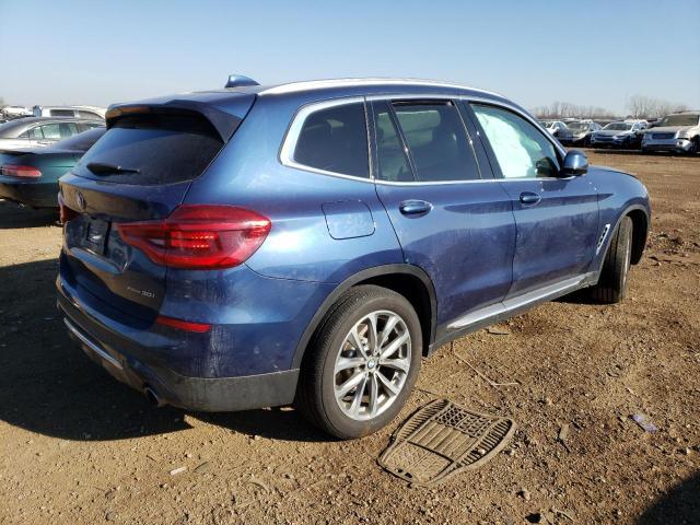 5UXTR9C55KLP88627 - 2019 BMW X3 XDRIVE30I BLUE photo 3