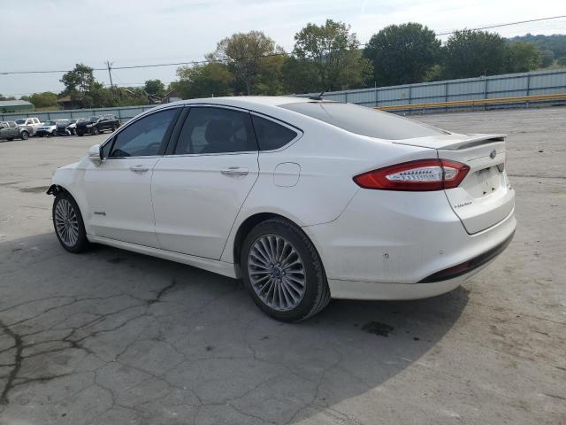 3FA6P0RU1DR282012 - 2013 FORD FUSION TITANIUM HEV WHITE photo 2