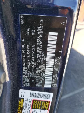 5TDHZRBH4LS030135 - 2020 TOYOTA HIGHLANDER XLE BLUE photo 13