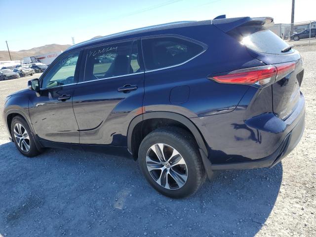 5TDHZRBH4LS030135 - 2020 TOYOTA HIGHLANDER XLE BLUE photo 2