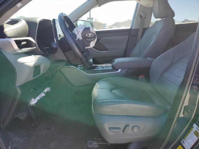 5TDHZRBH4LS030135 - 2020 TOYOTA HIGHLANDER XLE BLUE photo 7