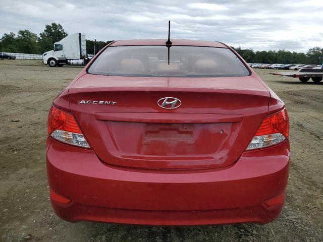 KMHCU4AEXDU276568 - 2013 HYUNDAI ACCENT GLS RED photo 6