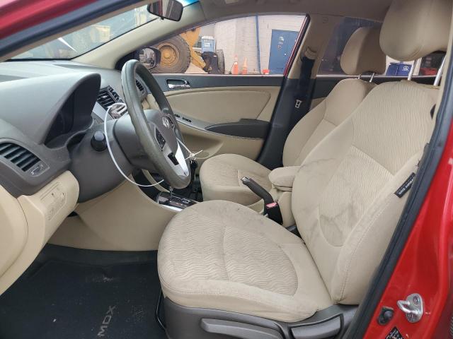 KMHCU4AEXDU276568 - 2013 HYUNDAI ACCENT GLS RED photo 7