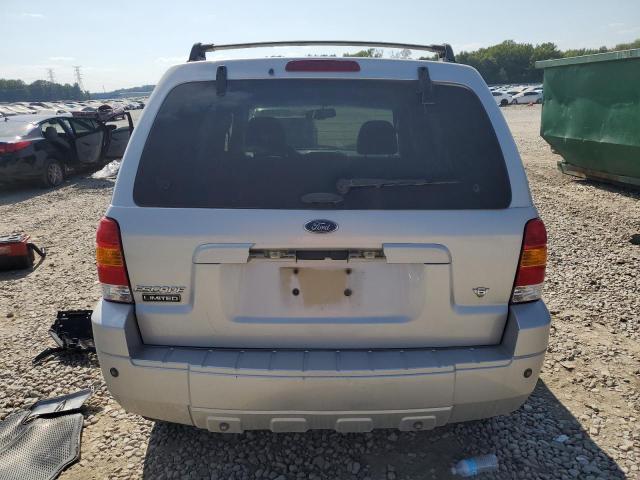 1FMCU04106KC62422 - 2006 FORD ESCAPE LIMITED SILVER photo 6