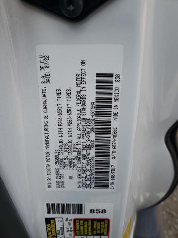 3TYRZ5CNXNT022386 - 2022 TOYOTA TACOMA ACCESS CAB თეთრი ფოტო 12