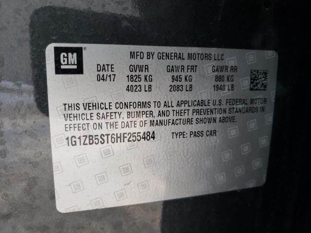 1G1ZB5ST6HF255484 - 2017 CHEVROLET MALIBU LS GRAY photo 12