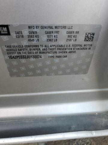 1G4ZP5SS2JU130074 - 2018 BUICK LACROSSE ESSENCE Серый фото 13