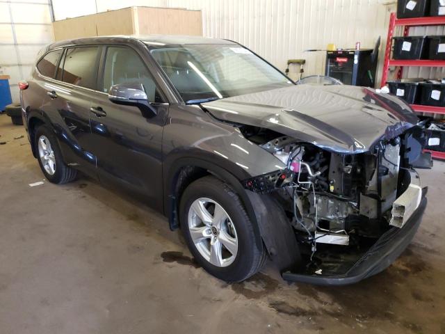 5TDKDRAH3PS501185 - 2023 TOYOTA HIGHLANDER L GRAY photo 4