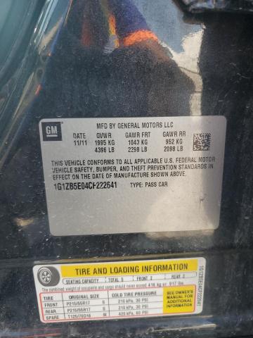 1G1ZB5E04CF222641 - 2012 CHEVROLET MALIBU LS Graphite photo 12