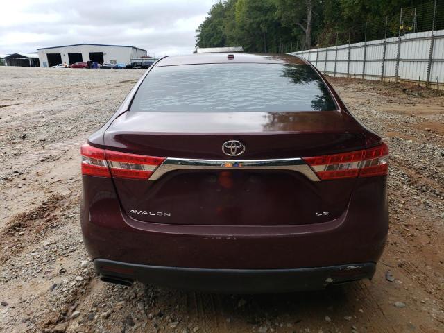 4T1BK1EB8EU080906 - 2014 TOYOTA AVALON BASE MAROON photo 6