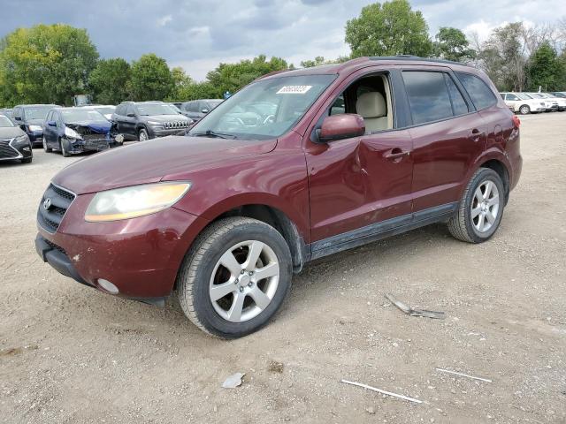 5NMSH13E49H270800 - 2009 HYUNDAI SANTA FE SE MAROON photo 1