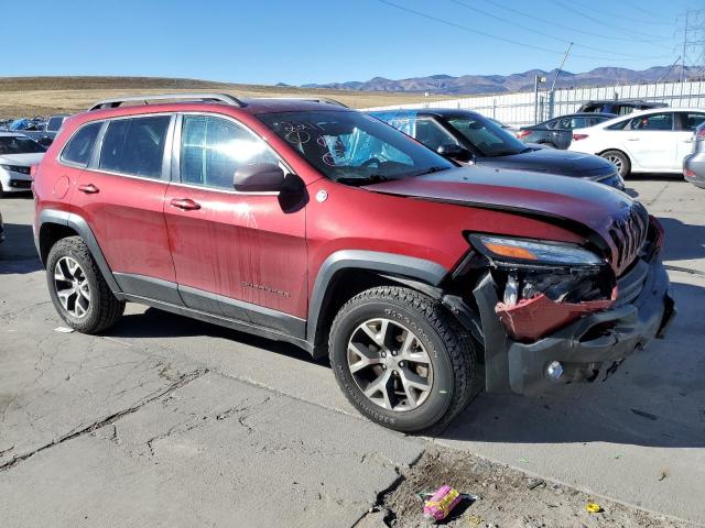 1C4PJMBS1FW550833 - 2015 JEEP CHEROKEE TRAILHAWK BURGUNDY photo 4