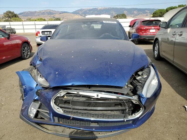 5YJSA1E42FF102546 - 2015 TESLA MODEL S ლურჯი ფოტო 5