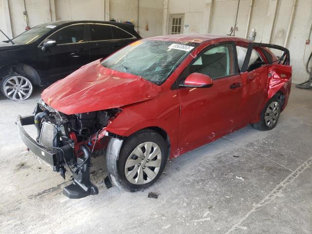 3KPA24AB9JE063189 - 2018 KIA RIO LX RED photo 1