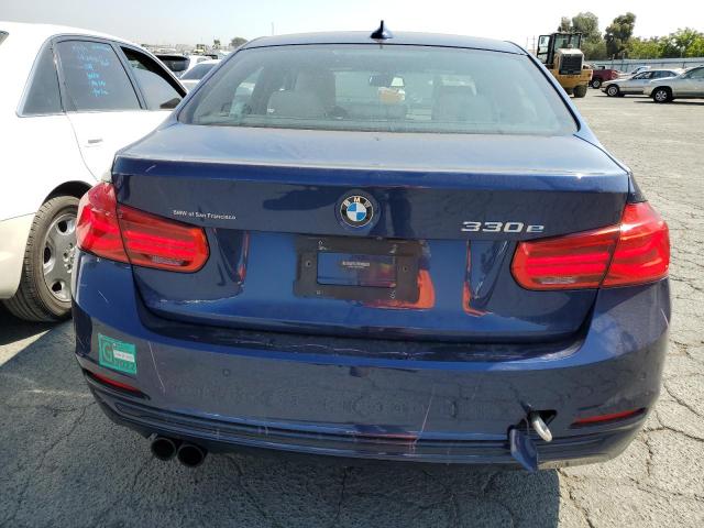 WBA8E1C56JA180028 - 2018 BMW 330E BLUE photo 6