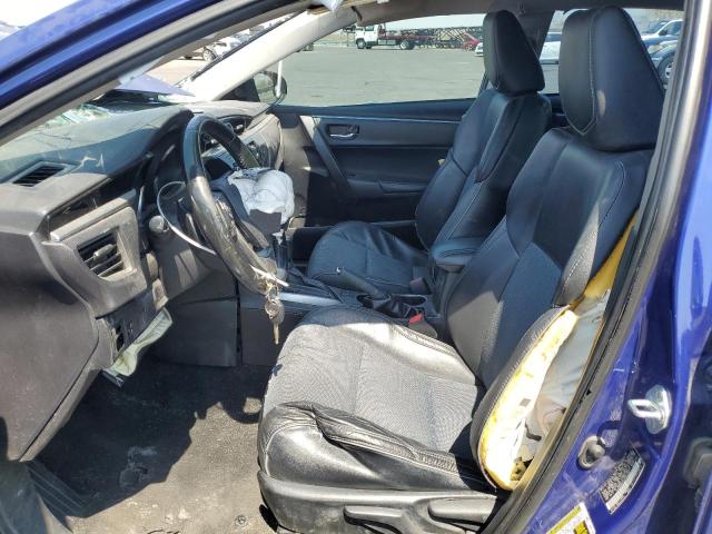 5YFBURHE3GP385894 - 2016 TOYOTA COROLLA L BLUE photo 7