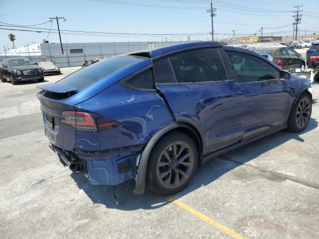 7SAXCDE55NF351175 - 2022 TESLA MODEL X BLUE photo 3