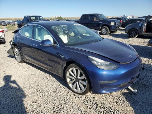 5YJ3E1EB4JF101009 - 2018 TESLA MODEL 3 BLUE photo 4