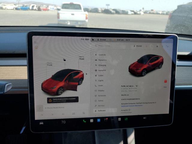 5YJYGDEE6MF215514 - 2021 TESLA MODEL Y Qırmızı foto 9
