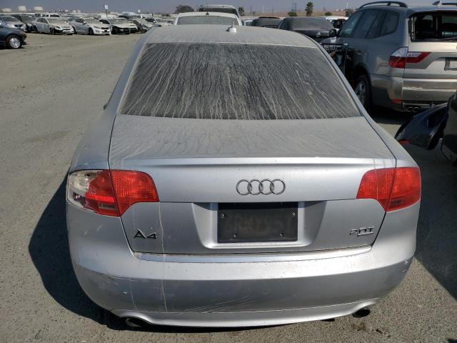 WAUDF78E58A011765 - 2008 AUDI A4 2.0T QUATTRO SILVER photo 6