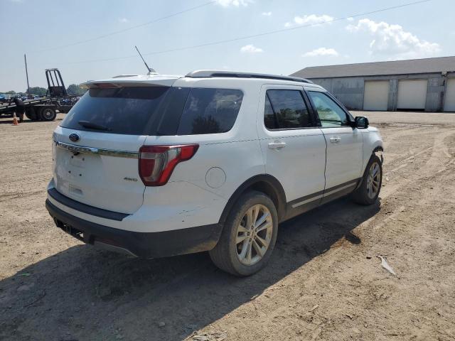 1FM5K8D88KGA07072 - 2019 FORD EXPLORER XLT Beyaz fotoğraf 3