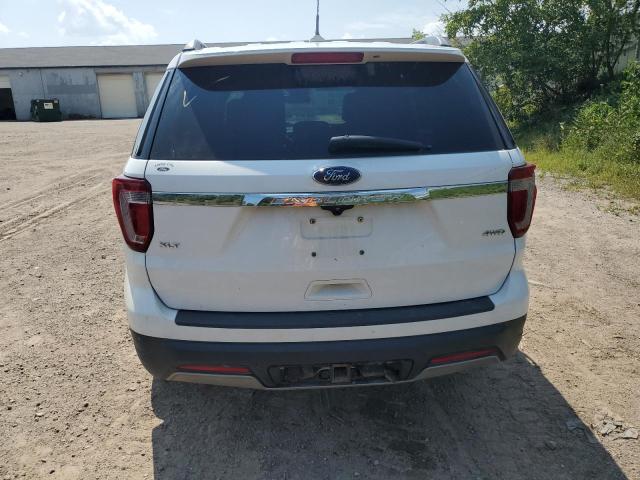 1FM5K8D88KGA07072 - 2019 FORD EXPLORER XLT Beyaz fotoğraf 6