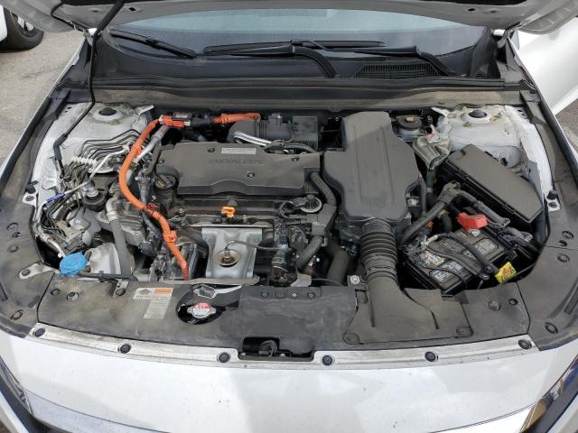 1HGCV3F58LA015588 - 2020 HONDA ACCORD HYBRID EXL WHITE photo 11