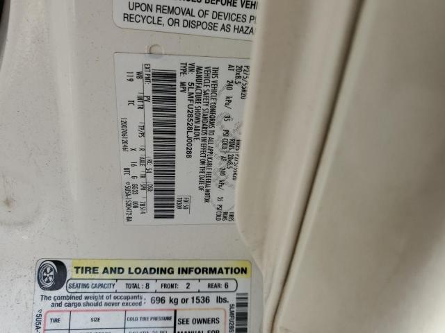 5LMFU28528LJ00288 - 2008 LINCOLN NAVIGATOR 白色 照片 13