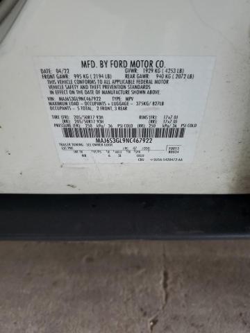 MAJ6S3GL9NC467922 - 2022 FORD ECOSPORT SE Blanc photo 12