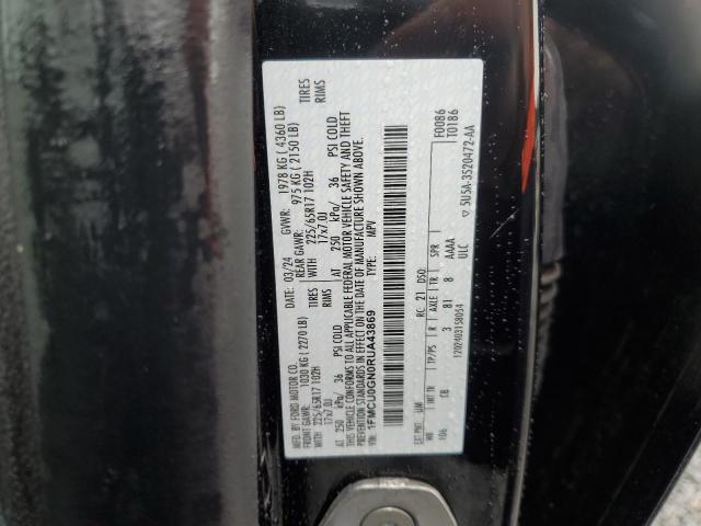 1FMCU0GN0RUA43869 - 2024 FORD ESCAPE ACTIVE BLACK photo 13