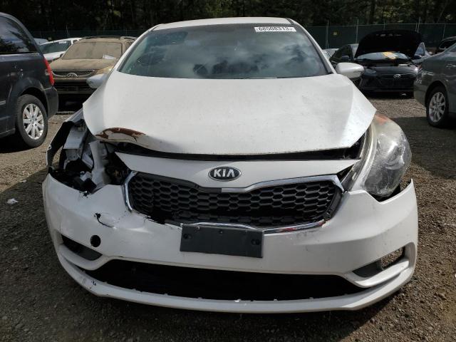 KNAFX4A83E5118925 - 2014 KIA FORTE EX WHITE photo 5