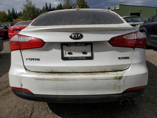 KNAFX4A83E5118925 - 2014 KIA FORTE EX WHITE photo 6