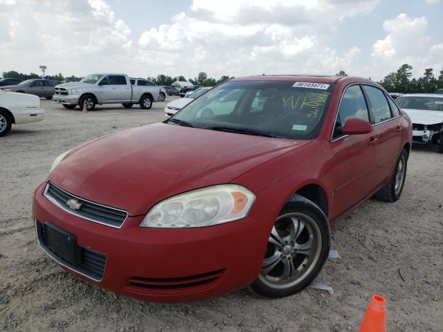 2G1WT58NX89150030 - 2008 CHEVROLET IMPALA LT RED photo 2