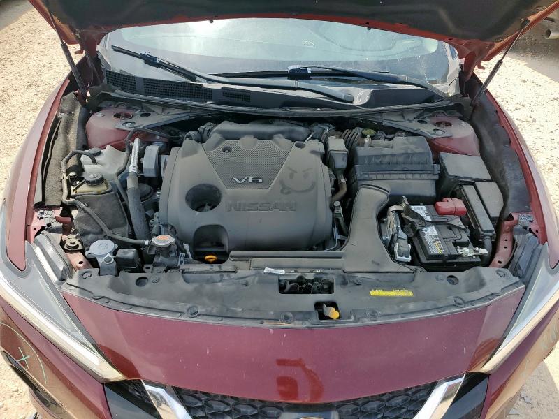 1N4AA6AV2KC380609 - 2019 NISSAN MAXIMA S Bordeaux photo 11