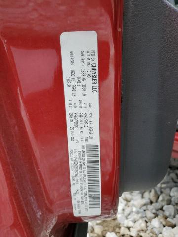 1D7HW58N68S602633 - 2008 DODGE DAKOTA QUAD LARAMIE RED photo 12