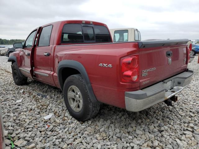 1D7HW58N68S602633 - 2008 DODGE DAKOTA QUAD LARAMIE RED photo 2