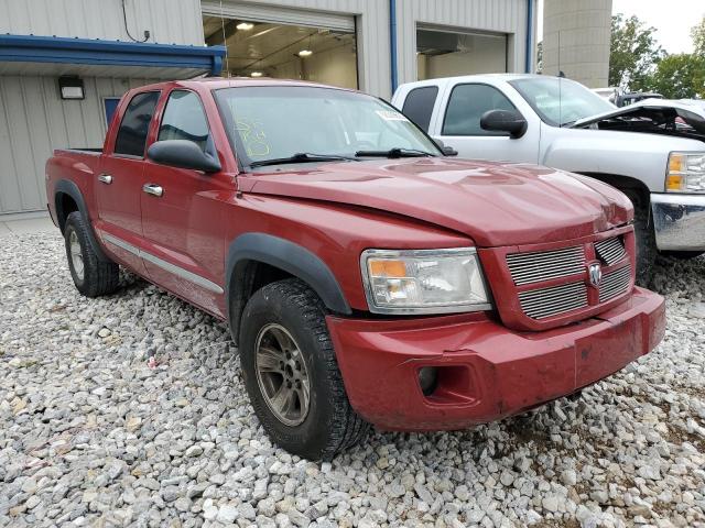 1D7HW58N68S602633 - 2008 DODGE DAKOTA QUAD LARAMIE RED photo 4